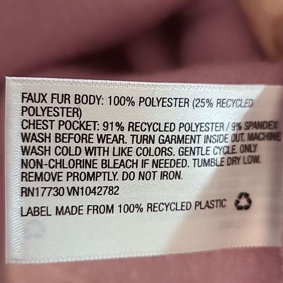 Universal Thread Sherpa Jacket, Pink w/Off-white & Peach Zippers, Size Large,NWT - Picture 12 of 12